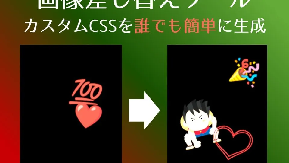 リアクション噴水 CSSキットの画面